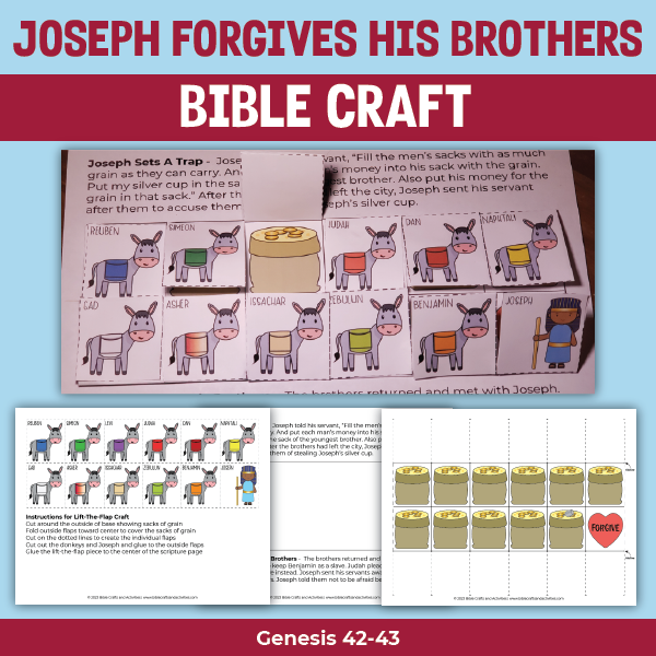 Craft for joseph forgives his brothers