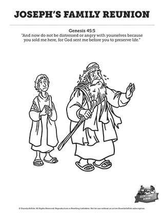Genesis josephs family reunion â coloring pages â
