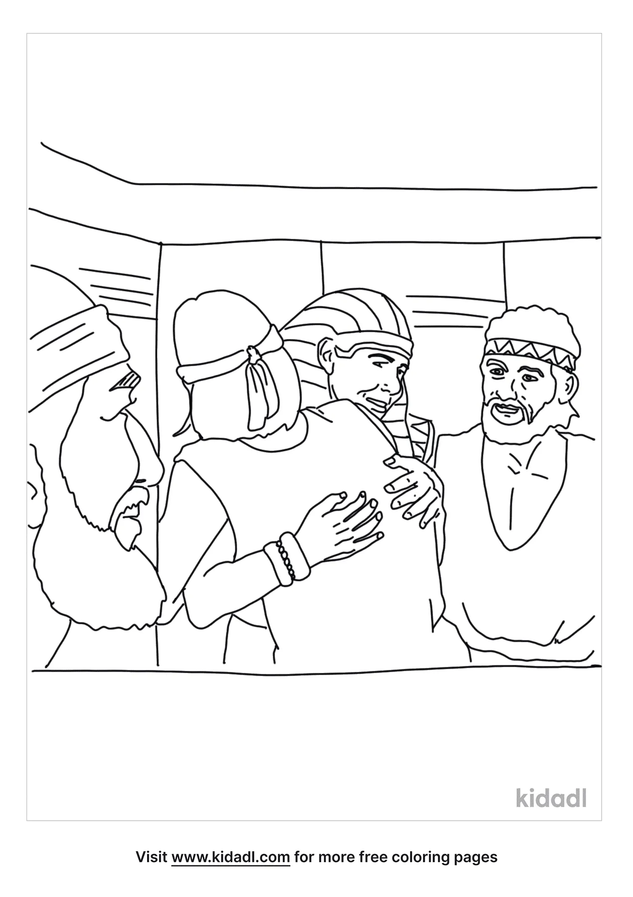 Free joseph and his brothers coloring page coloring page printables