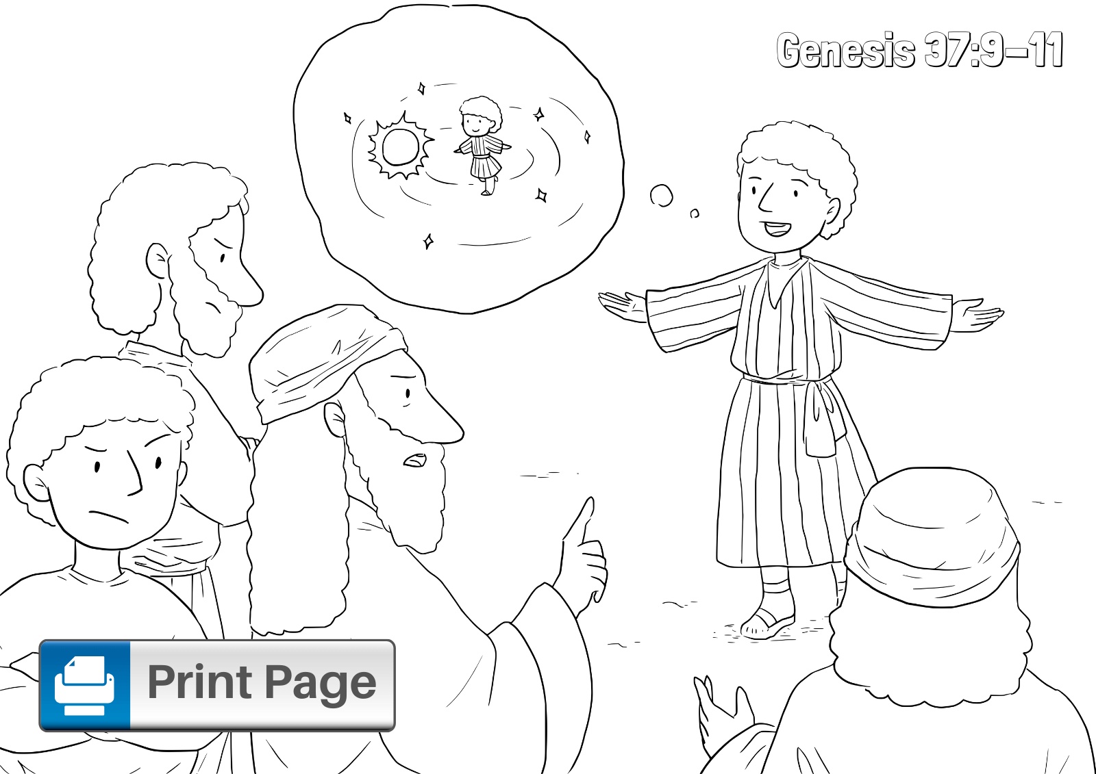 Joseph and his brothers coloring pages for kids â connectus