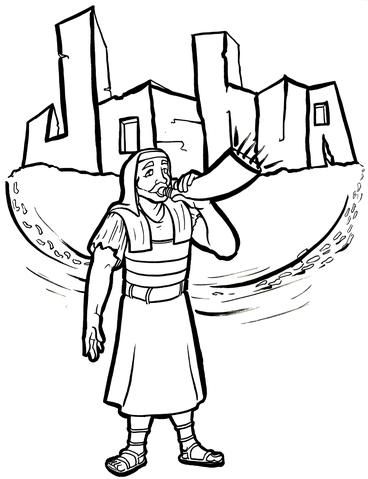 Joshua coloring page bible coloring pages sunday school coloring pages childrens colouring book