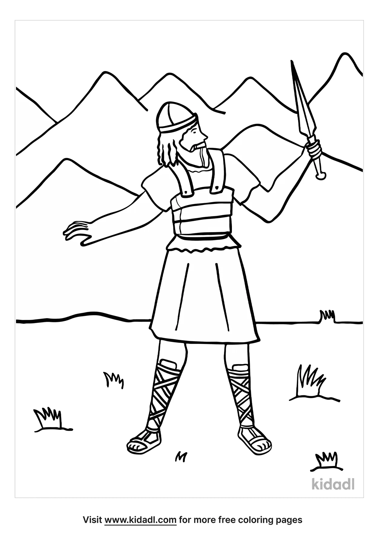 Free joshua coloring page coloring page printables