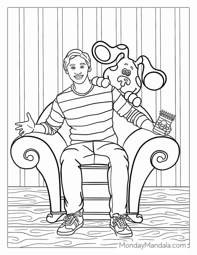 Blues clues coloring pages free pdf printables