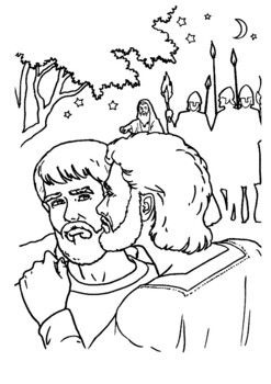 Gethsemane and the betrayal of jesus coloring by mrfitz tpt