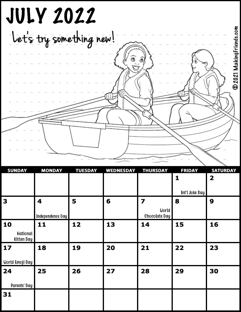 Printable calendars
