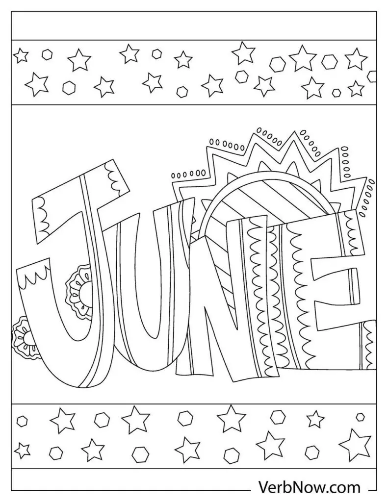 Free june coloring pages for download printable pdf