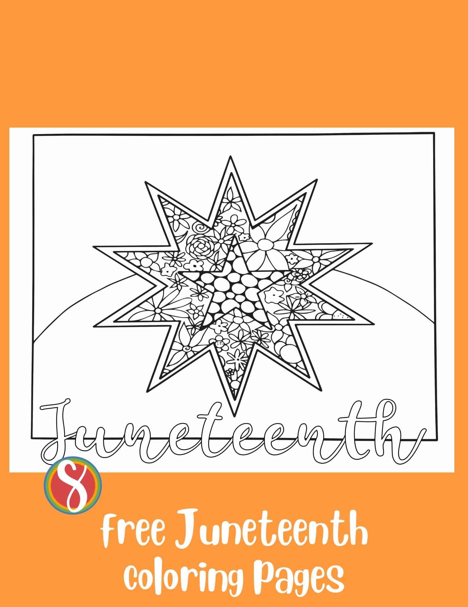 Free juneteenth coloring pages â stevie doodles