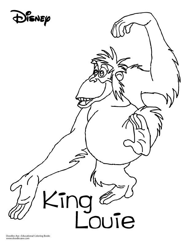 Jungle book coloring sheet