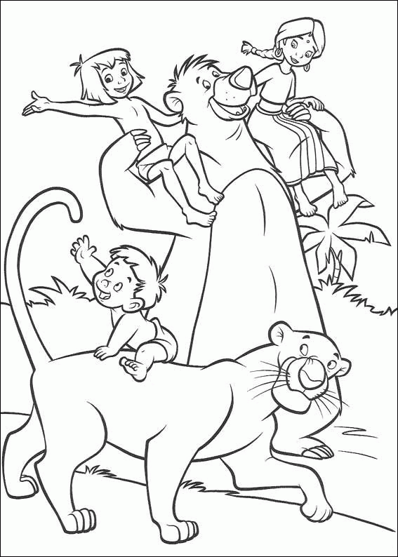 Jungle book coloring pages