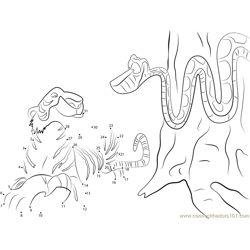 The jungle book connect the dots worksheets printable for kids