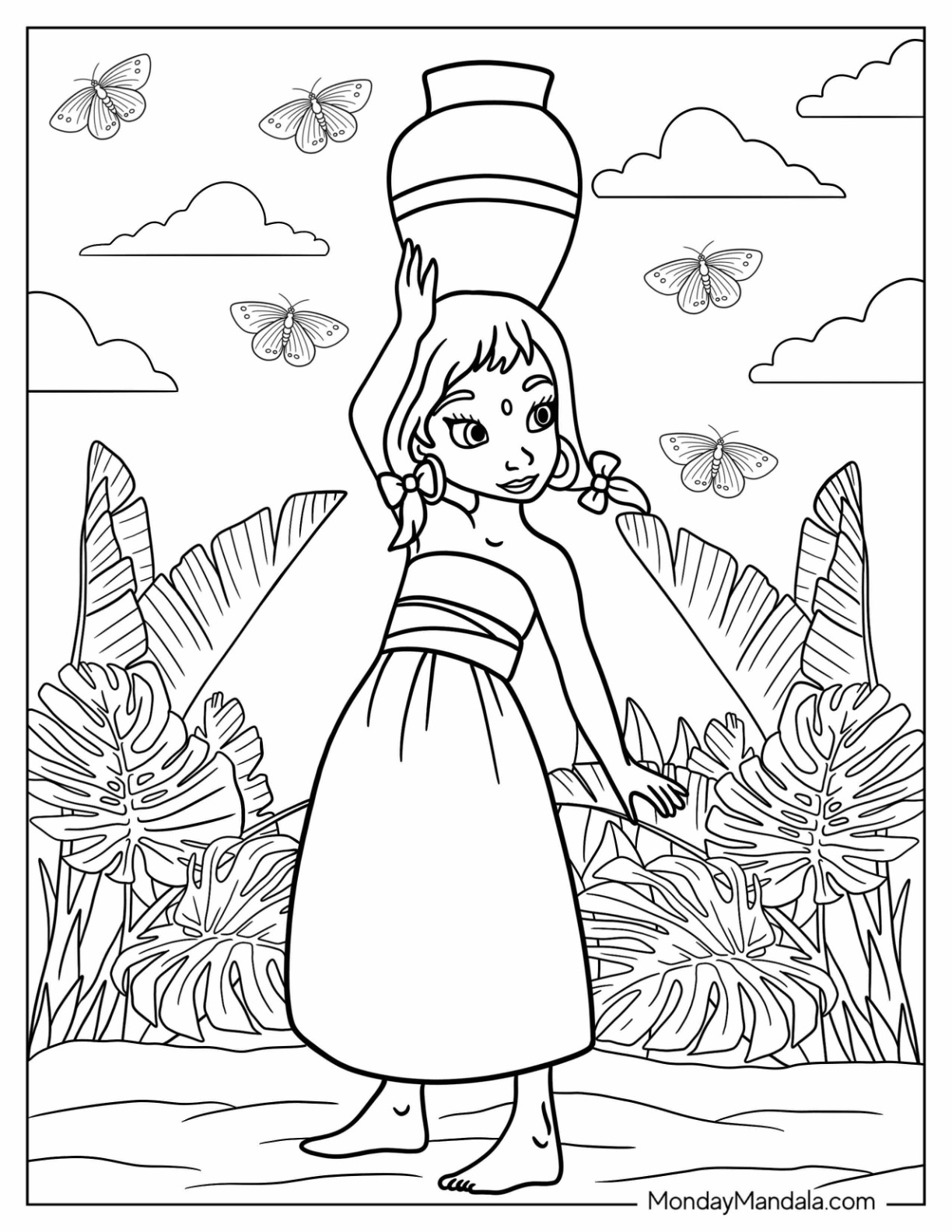 Jungle book coloring pages free pdf printable