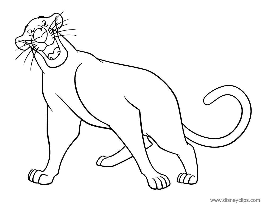 Disneys the jungle book coloring pages