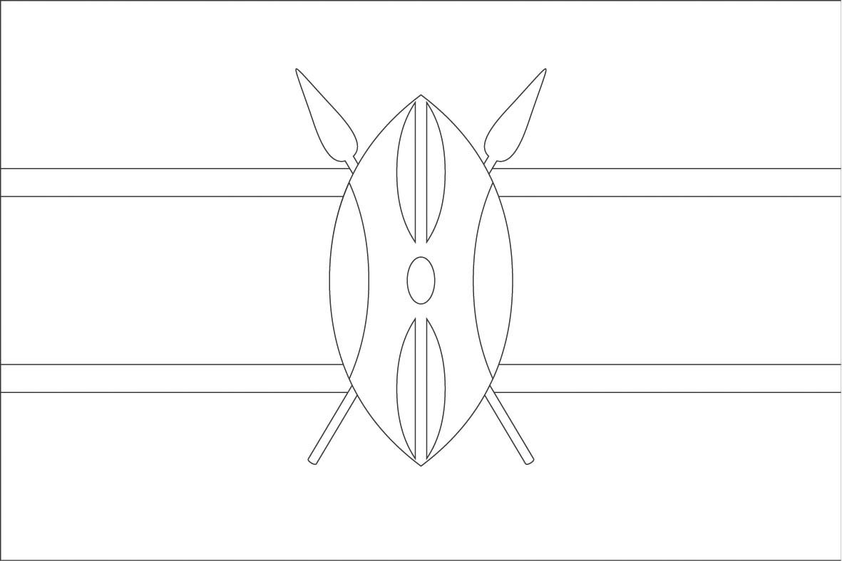 Kenya flag flag coloring pages kenya