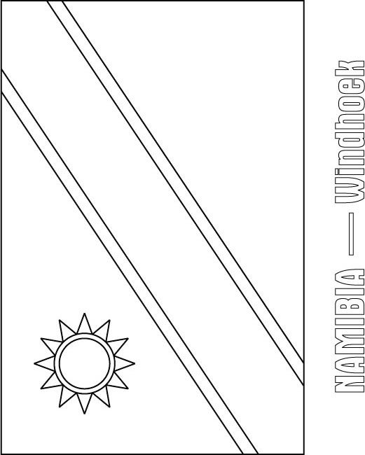Namibia flag coloring page download free namibia flag coloring page for kids best coloring pages