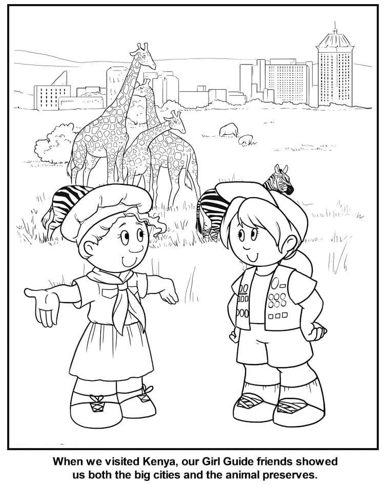 Kenya coloring pages