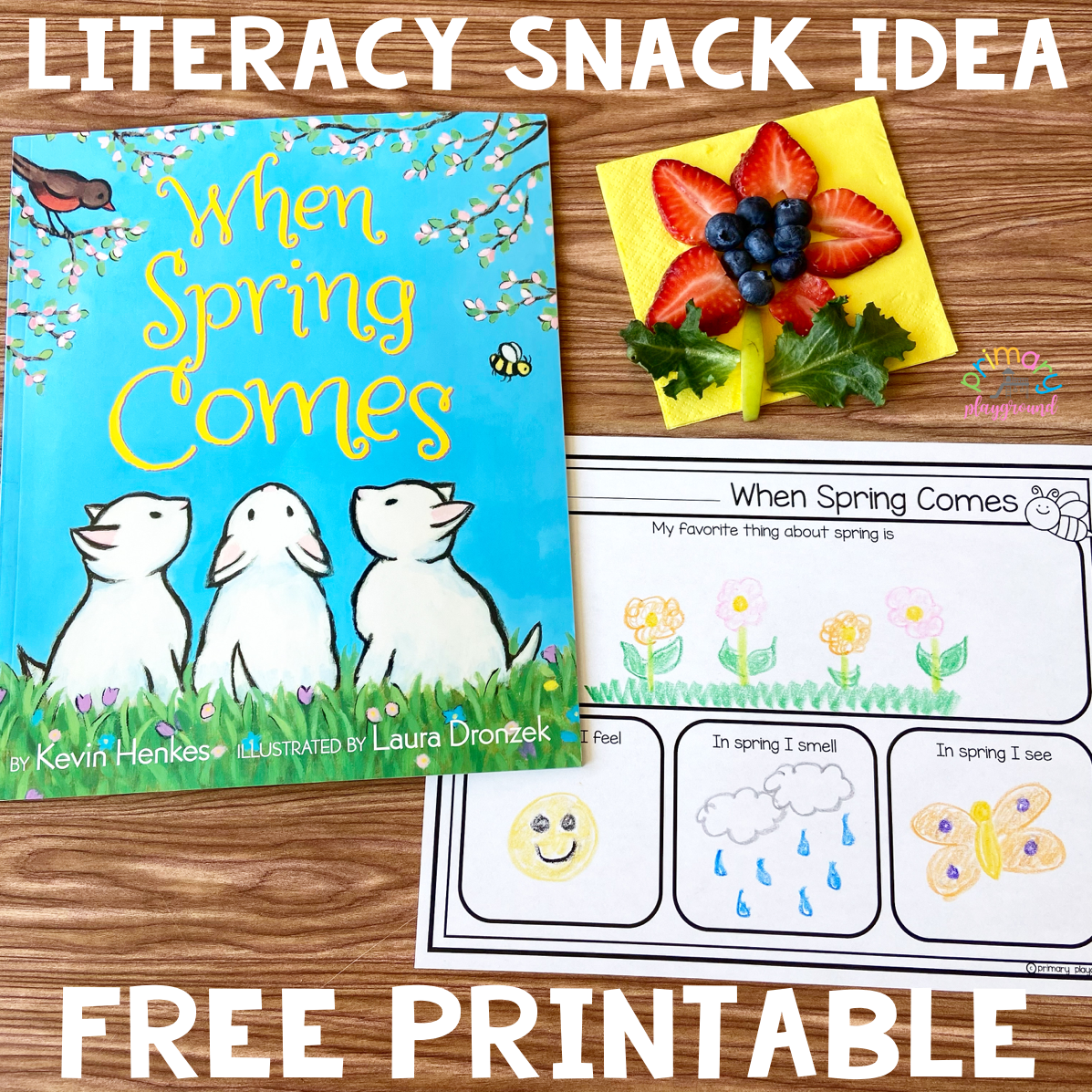 Literacy snack spring read