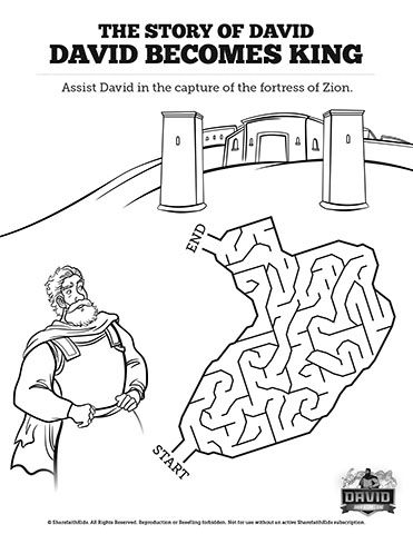 Samuel david bees king bible mazes bible mazes david bible bible study activities