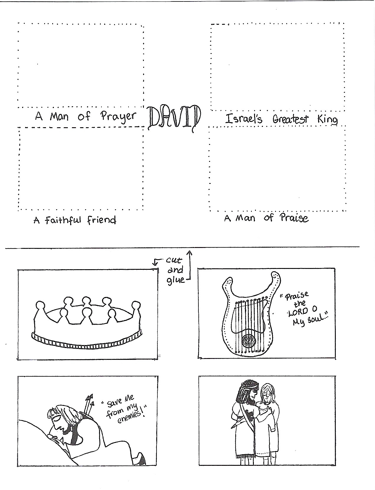 King david aunties bible lessons