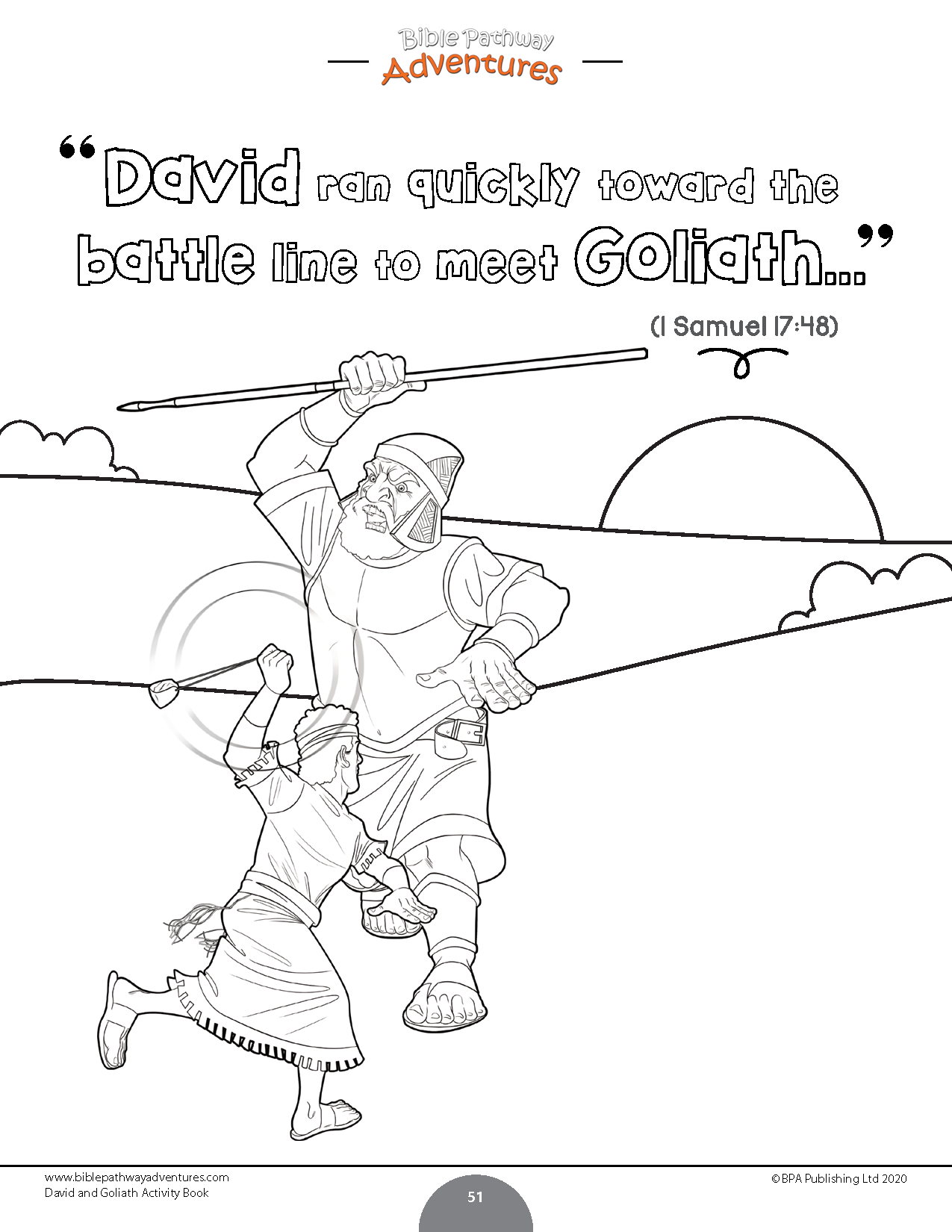 David and goliath activity book pdf â bible pathway adventures