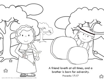 David jonathan coloring page by lead on softly tpt