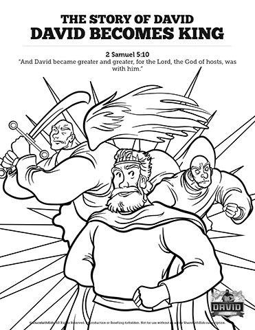 Samuel david bees king sunday school coloring pages sunday school coloring pages sunday school bible activities for kids