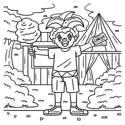 Makeup coloring page vector images over