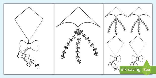Kite louring templates teacher made