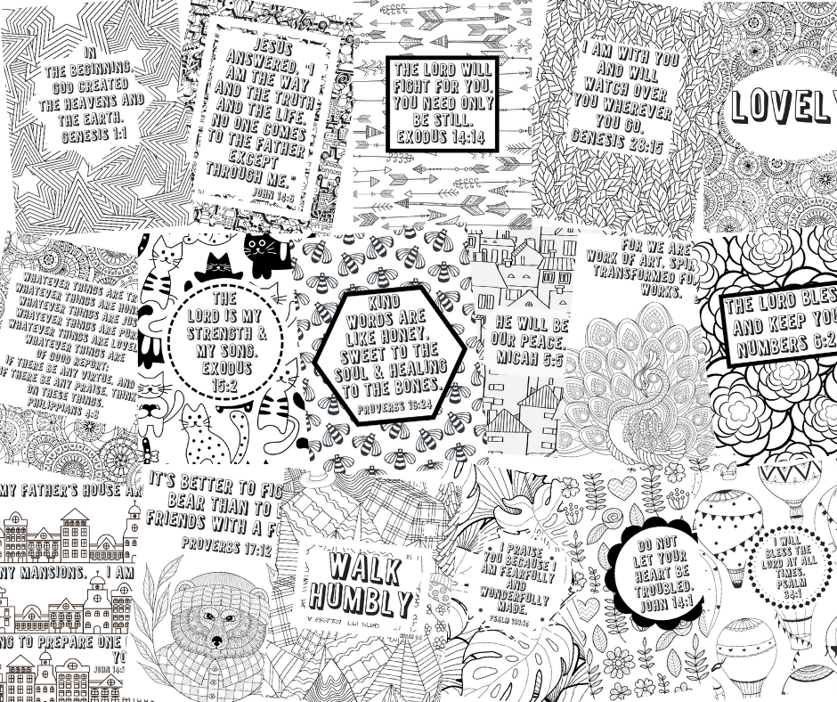 Kjv free coloring pages