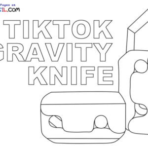 Tiktok gravity knife coloring pages printable for free download