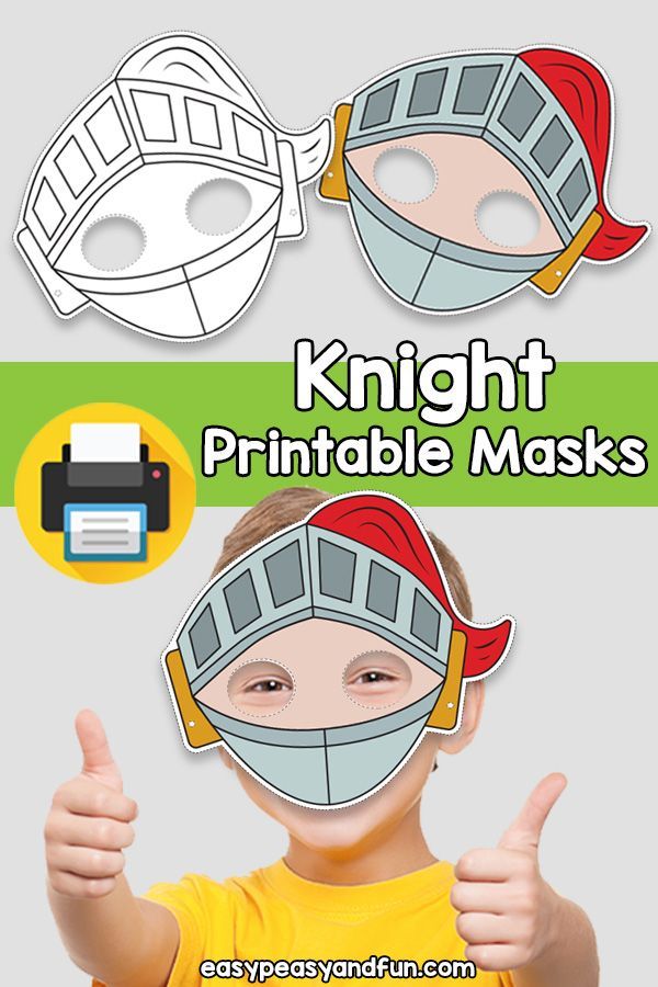 Printable knight mask template mask for kids knight mask template