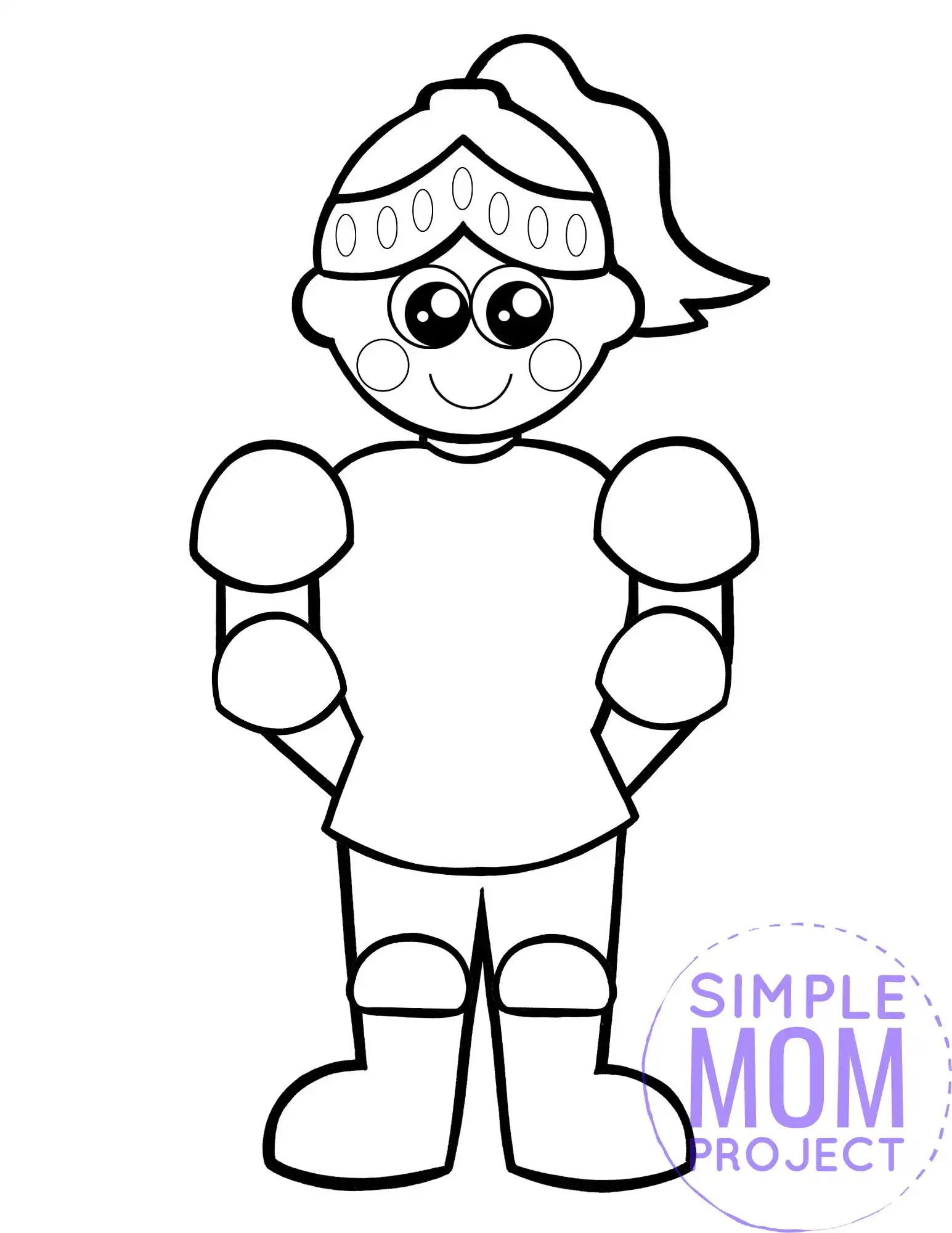 Free printable knight template â simple mom project