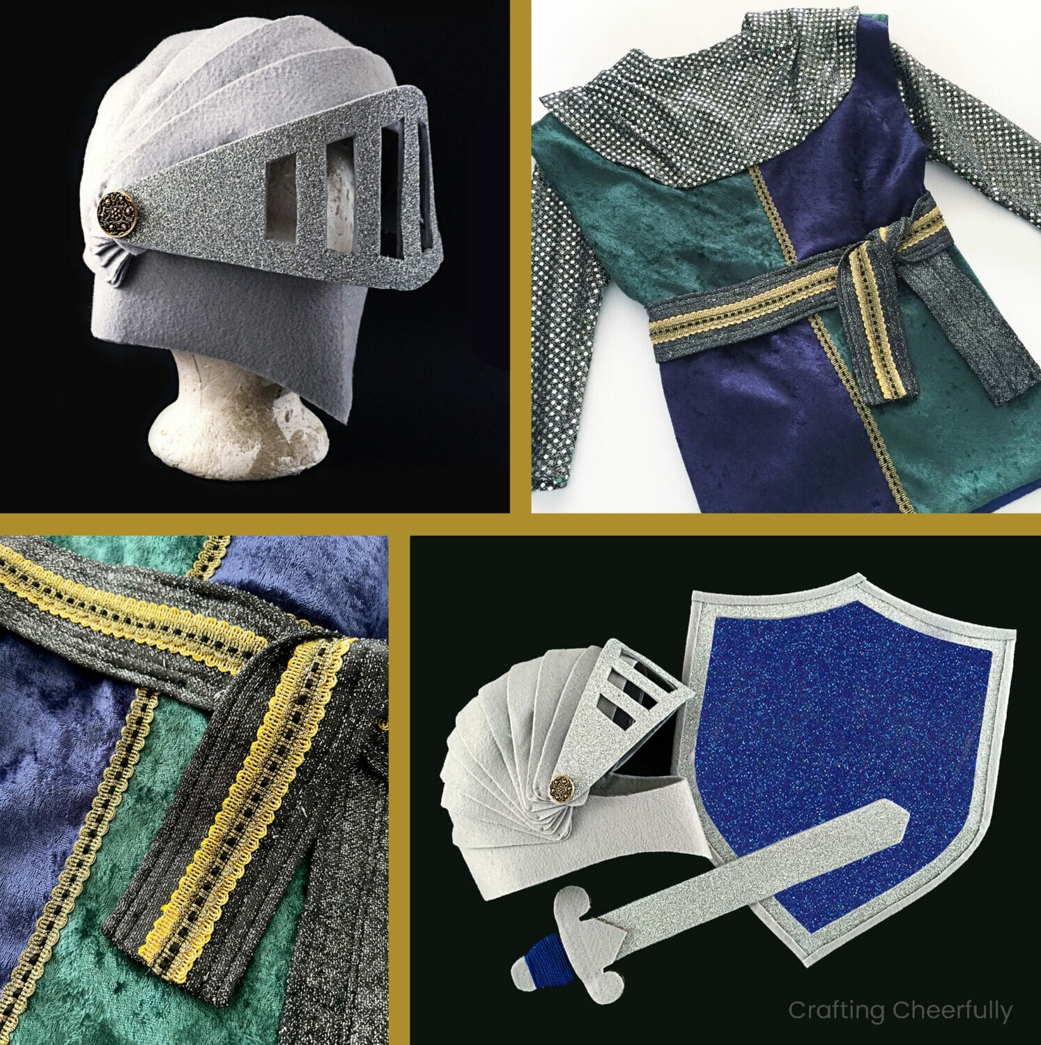 Diy medieval knight childrens costume