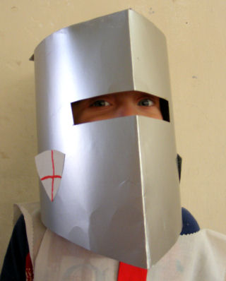 Knights helmet for kids to make and wear