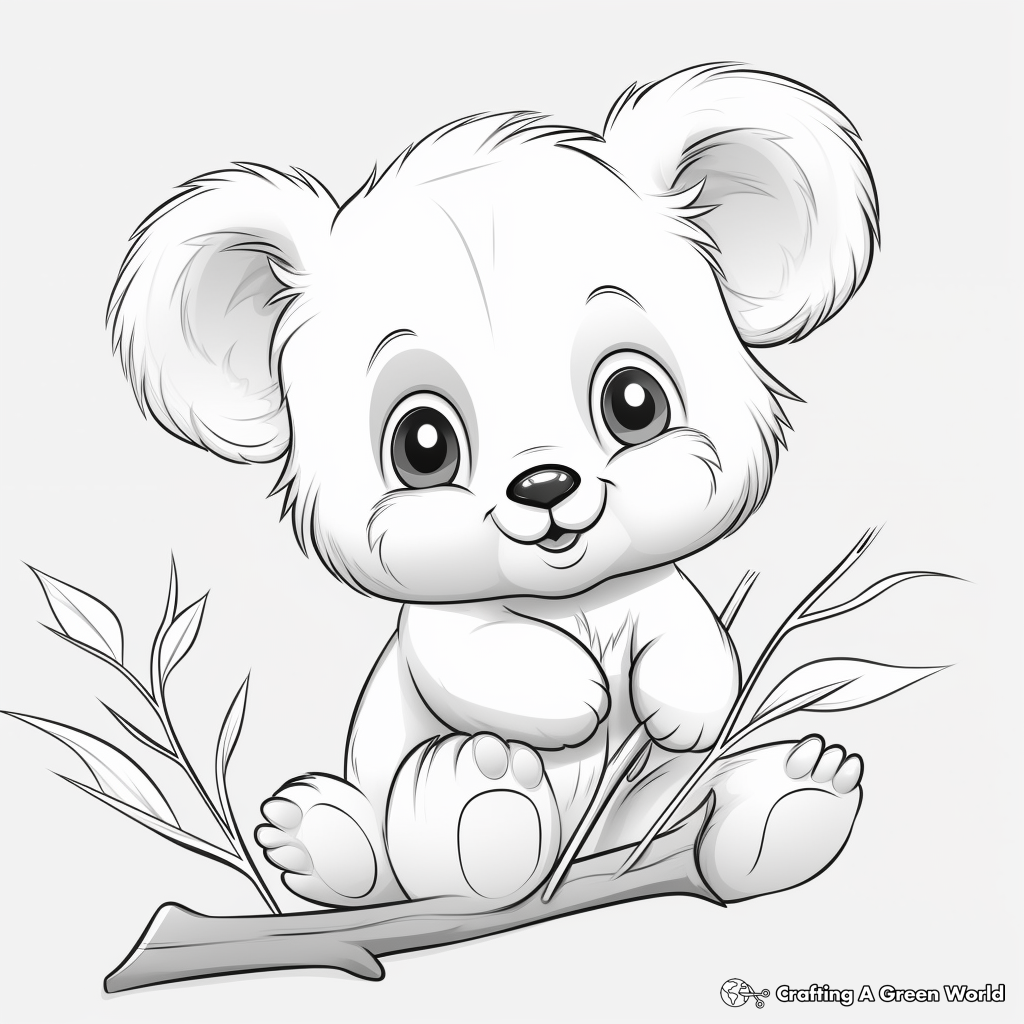 Koala coloring pages