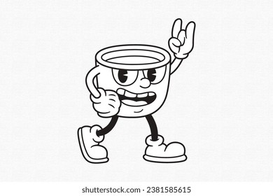 Thousand coffee cup coloring page royalty