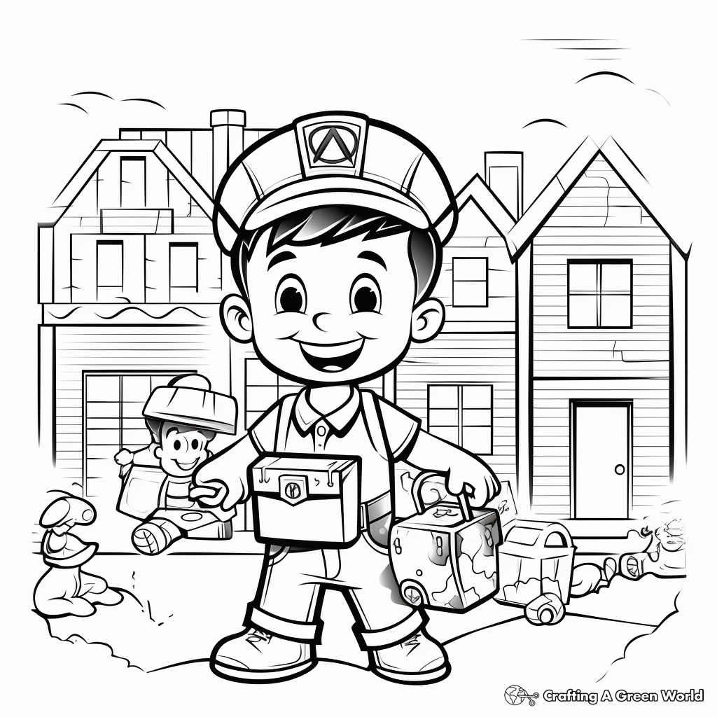 Labor day coloring pages