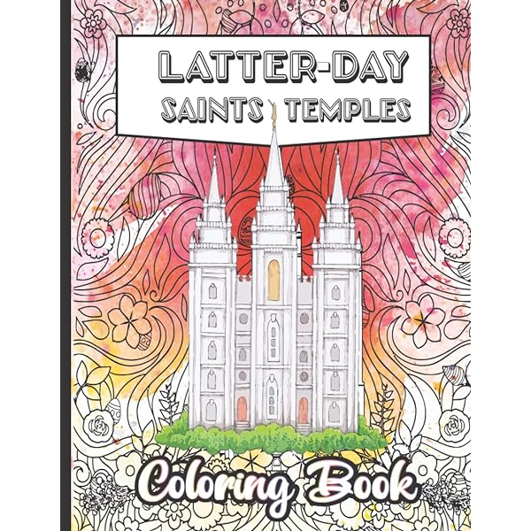 The lds temples coloring book volume utah temples baumann timothy e books