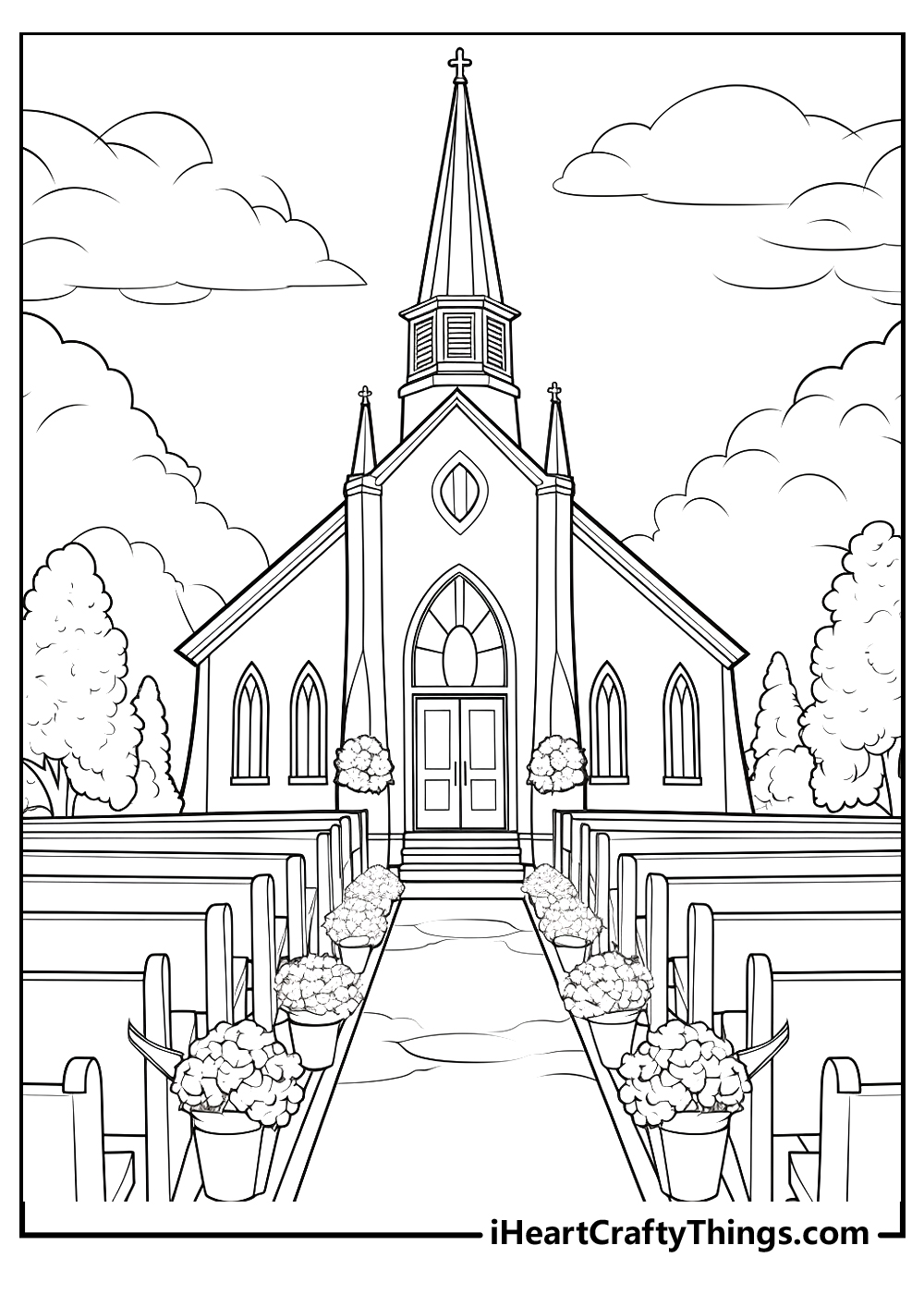 Printable wedding coloring pages updated