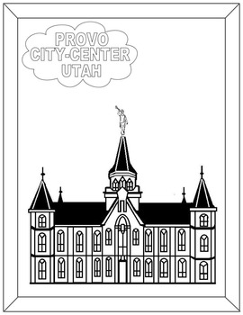 Lds temple coloring book part by missy mel tpt