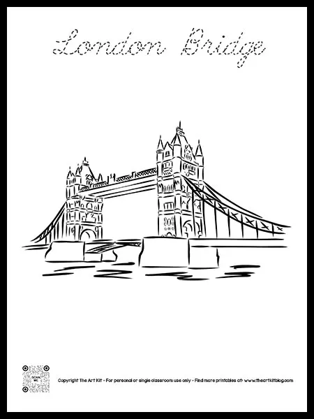 Leaning tower of pisa coloring page free printable dotted font â the art kit