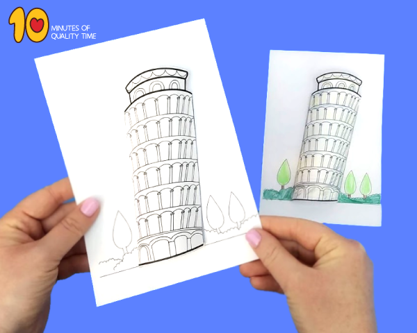 Leaning tower of pisa craft â minutes of quality time