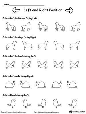 Free color and determine left right direction