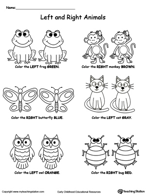Free left and right animals