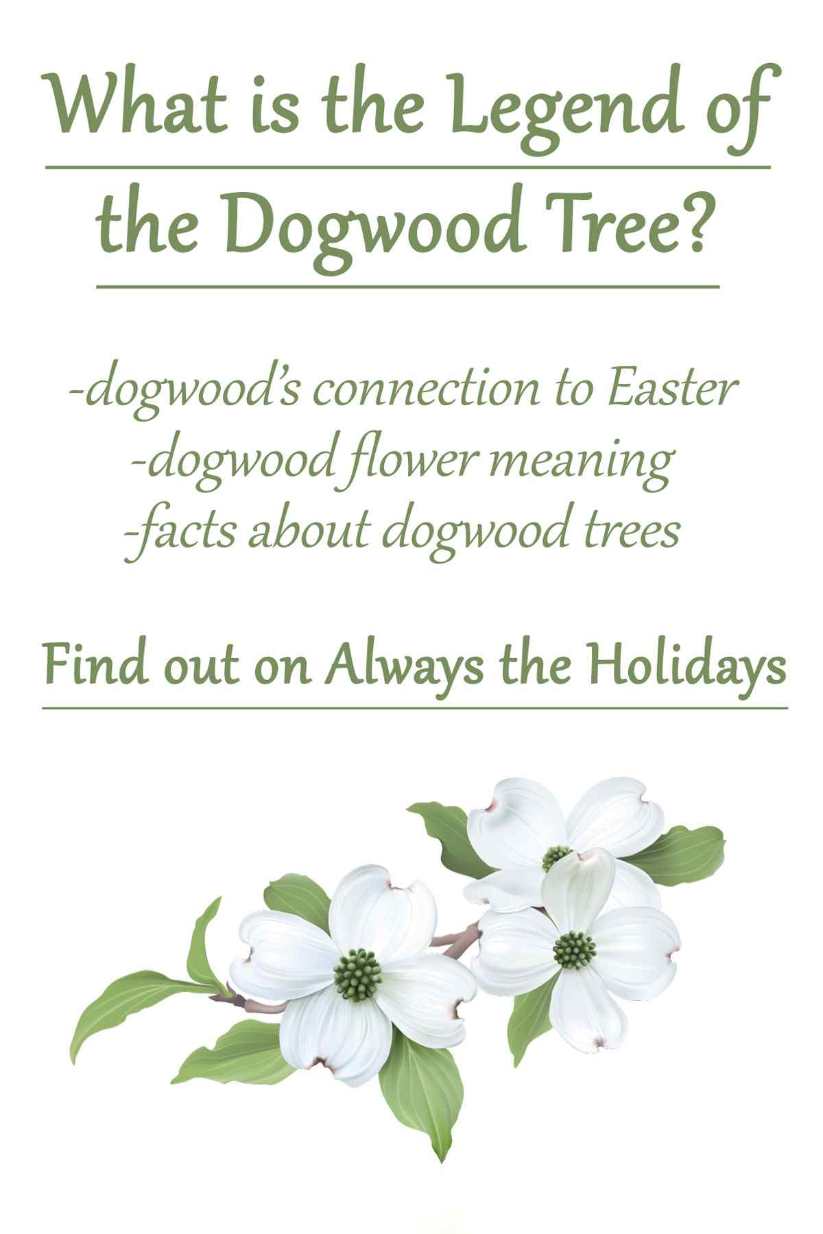 Legend of the dogwood tree