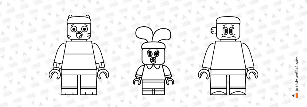 Printable coloring pages for kids step by step drawing instructions