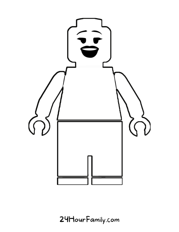 Lego man printable free templates