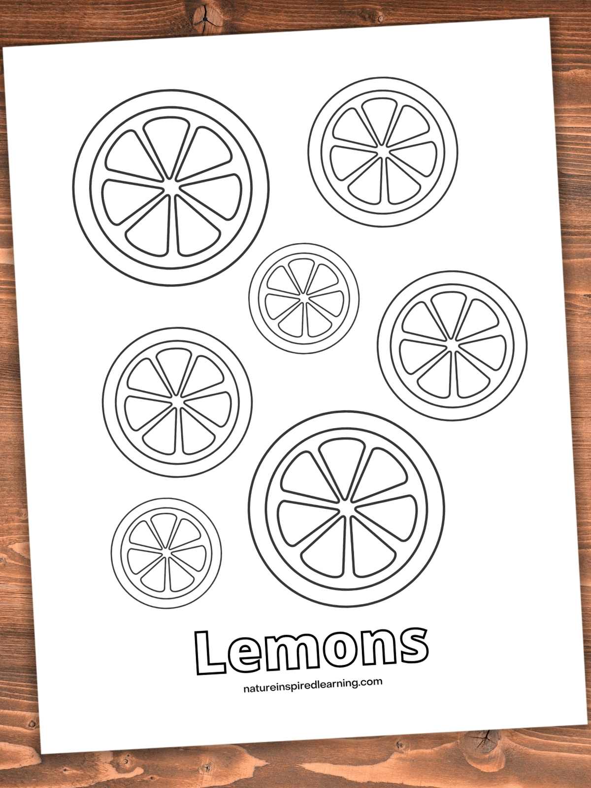 Lemon coloring pages