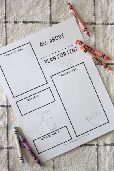 Lent coloring pages for free
