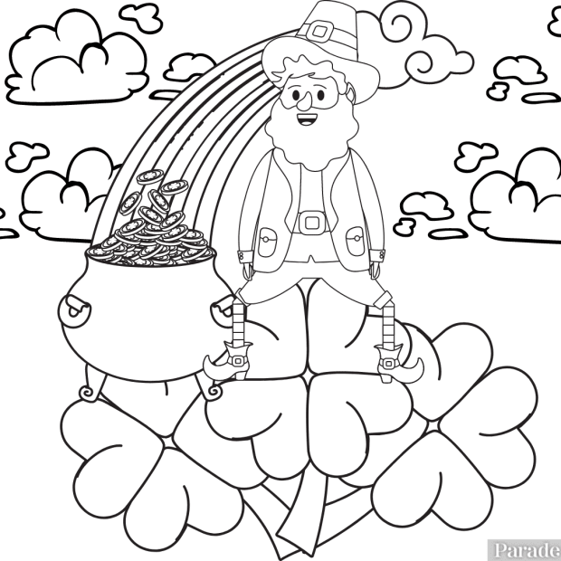 Entertain wee little ones with free printable coloring pages for st patricks day parade magazine