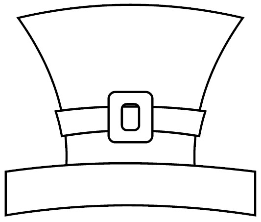 Free printable leprechaun hat template